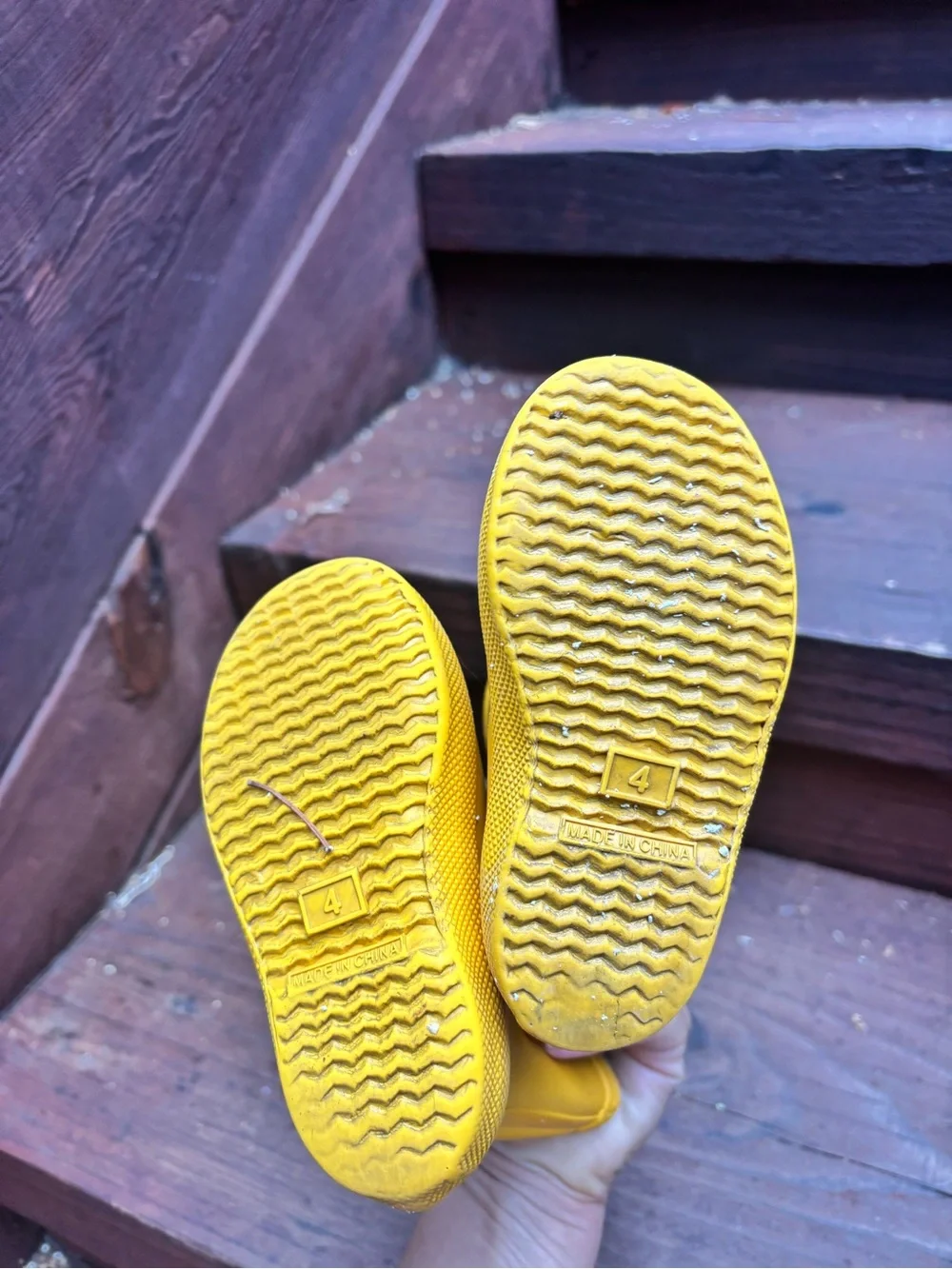 Hunter Kids Bright Yellow Waterproof Rain Boots